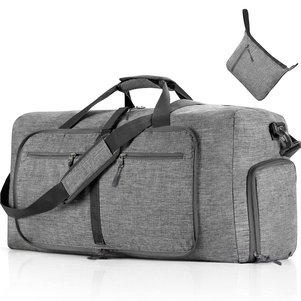 Foldable travel duffel bag 65L